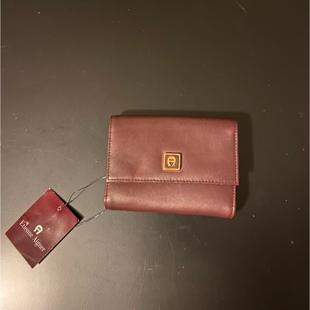 NWT VINTAGE ETIENNE AIGNER TRI-FOLD WALLET